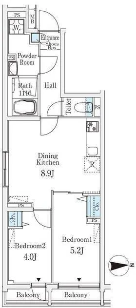 CREATIF Bunkyo Sendagi - Floor Plan - ["White", "Technical drawing", "Diagram"]