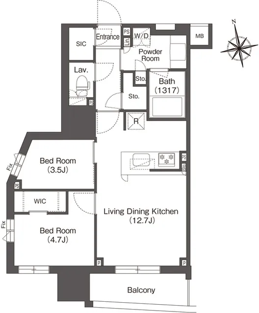 Comforia Higashiueno - Floor Plan - ["Map", "Rectangle", "Schematic"]