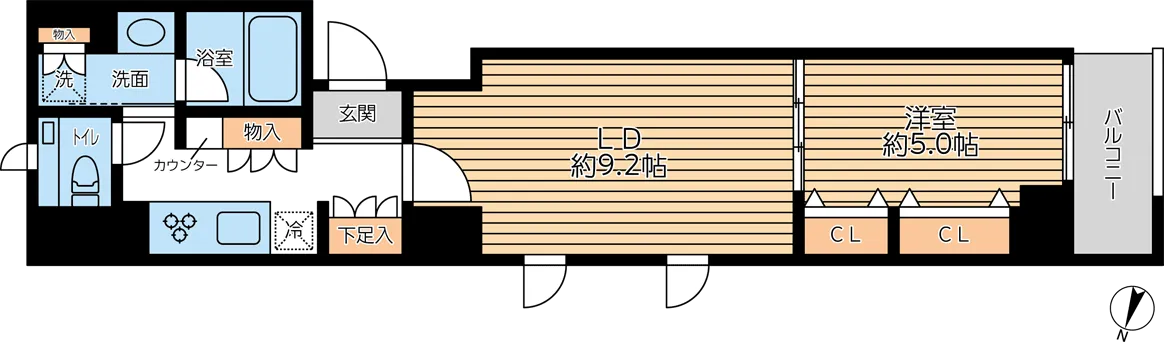 GRAN PASEO Nihonbashi Mitsukoshimae - Floor Plan - ["Rectangle", "Wood", "Font"]