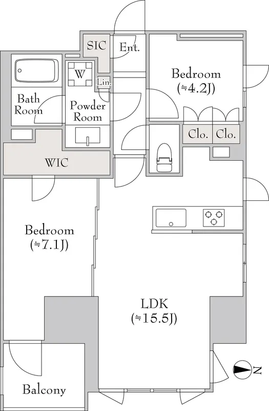 Lumiec Kinshicho - Floor Plan - ["Diagram", "Plan", "Floor plan"]