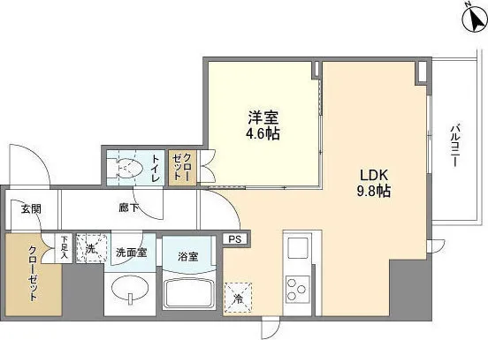 Chef Rule Shin Okachimachi II - Floor Plan - ["Diagram", "Floor plan", "Plan"]