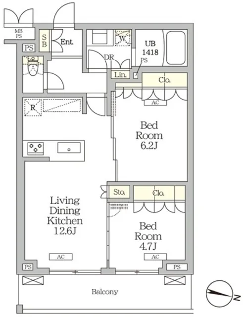 Milene Takinogawa - Floor Plan - ["White", "Diagram", "Plan"]