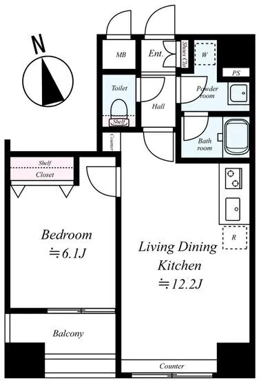 Preal Deux Ueno NORTH - Floor Plan - ["Plan"]