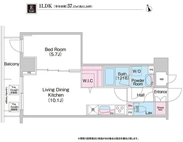 LeFont Progre Reno Ginza EAST - Floor Plan - ["Wood flooring"]