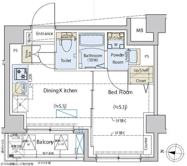 Cedar Plaza Meguro Honcho - Floor Plan - ["White", "Diagram", "Plan"]