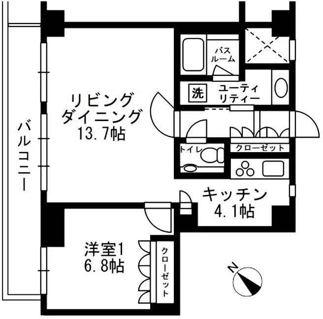 Urban Park Daikanyama II - Floor Plan - ["Plumbing fixture", "Floor plan", "Diagram"]