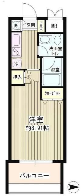 Sky Park Gyoen - Floor Plan - ["Apartment", "Tile Flooring", "Home Door"]