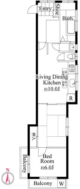 Seeds Residence Eifukucho Maison - Floor Plan - ["White", "Technical drawing"]