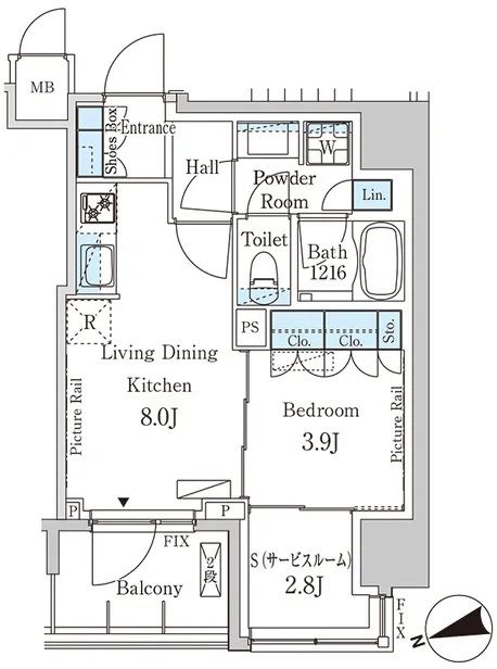 Park Axis Ueno Grace Court - Floor Plan - ["Diagram", "Plan", "Floor plan"]