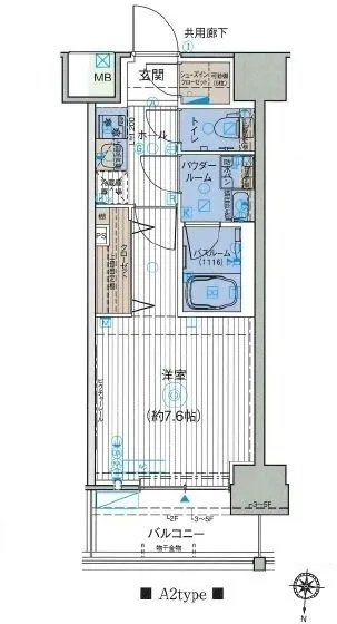Orchid Residence Morishita - Floor Plan - ["Rectangle", "Parallel", "Font"]