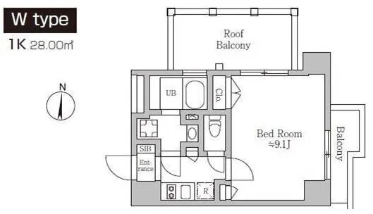 RESIDIA Minami Shinagawa - Floor Plan - ["Plan", "Floor plan", "Diagram"]