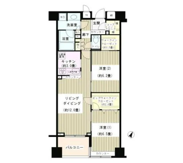 KDX Residence Nihonbashi Suitengu - Floor Plan - ["Rectangle", "Font", "Parallel"]