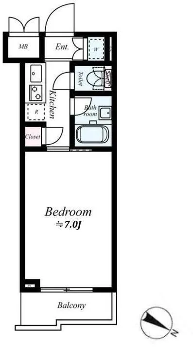 Louvre Gakugei Daigaku Building No. 2 - Floor Plan - []