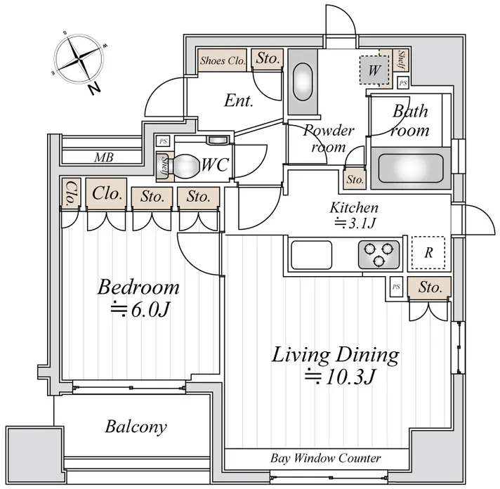 Doue Ginza East II - Floor Plan - ["White", "Plan", "Diagram"]