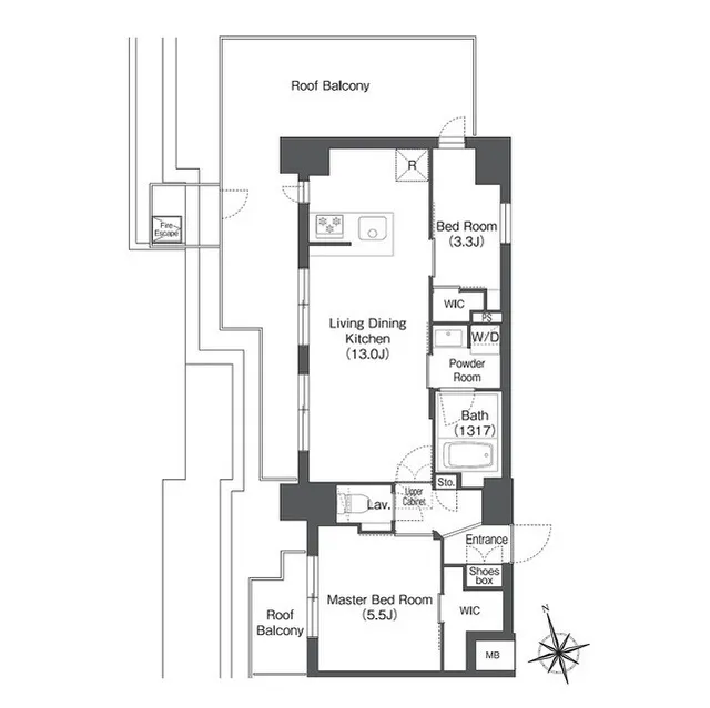 Comforia Nippori - Floor Plan - ["Schematic", "Floor plan", "Font"]