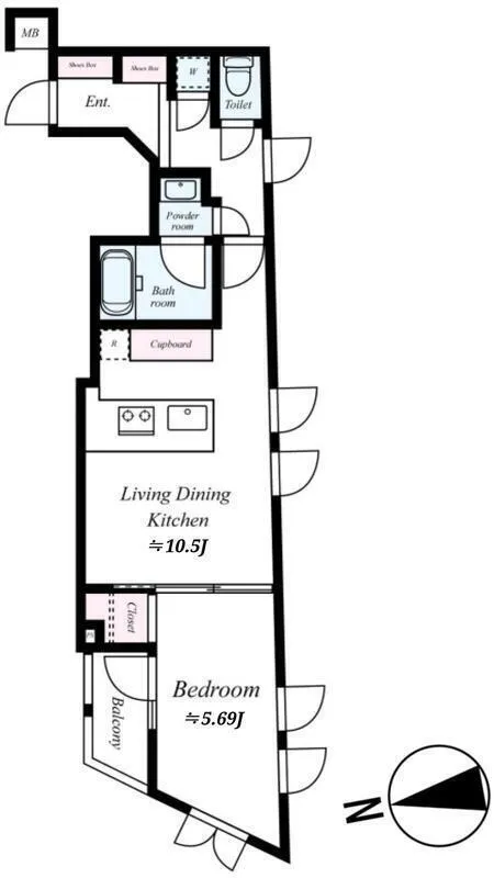 Beverly Homes Gotanda - Floor Plan - []