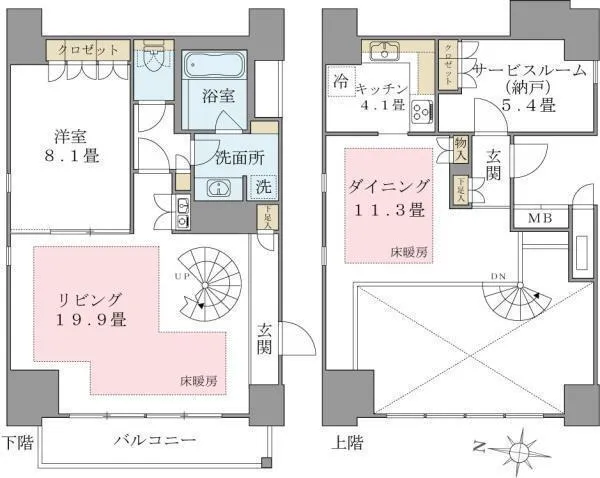 Brillia Ist Shinonome Canal Court - Floor Plan - ["White", "Floor plan", "Plan"]