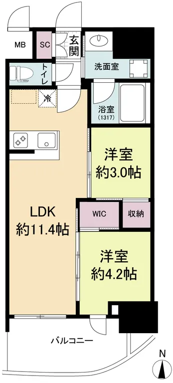 Serenite Fran Umeda - Floor Plan - ["Tile Flooring", "Geraniums"]