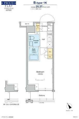 PROUD FLAT Kiyosumi Doori - Floor Plan - []