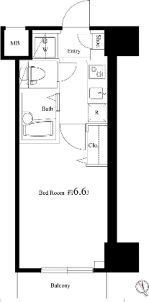 Groban Itabashi - Floor Plan - ["Rectangle", "Font", "Parallel"]