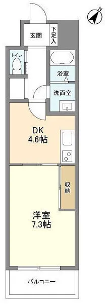 Orchid Residence Itabashi - Floor Plan - ["Apartment", "Tile Flooring"]