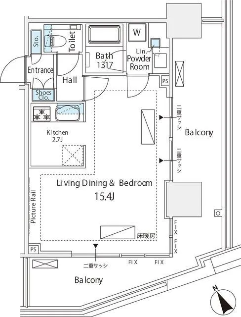 City Tower Shinjuku - Floor Plan - ["Rectangle", "Schematic", "Font"]