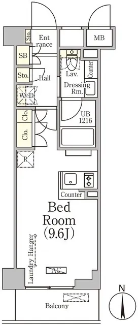 Belfirth Omori Sanno - Floor Plan - []
