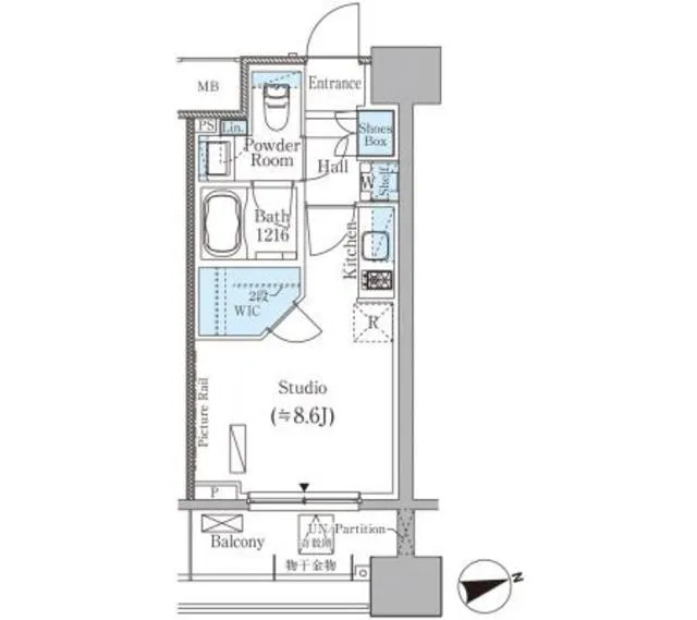Park Axis Ochanomizu Hilltop - Floor Plan - ["Floor plan", "Diagram", "Plan"]