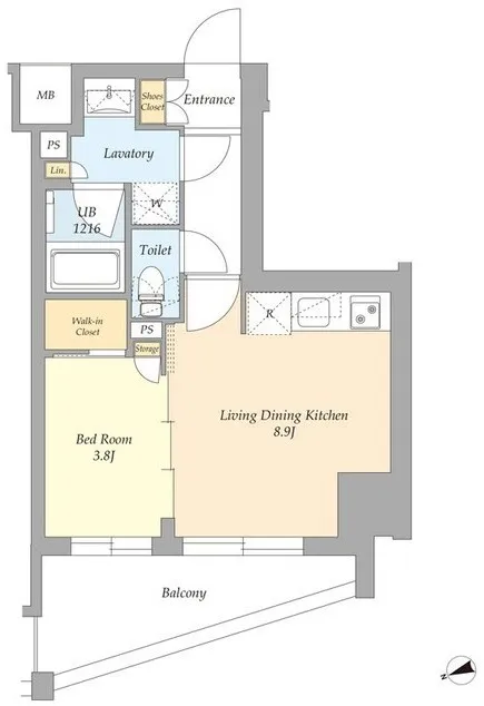 AIFLAT Suginami Takaido - Floor Plan - ["Wood flooring", "Diagram", "Floor plan"]
