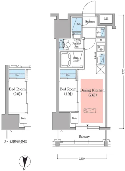 Urbanex Fukagawa Sumiyoshi III - Floor Plan - ["Diagram"]