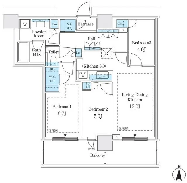Park City Nakano The Tower Breeze - Floor Plan - ["Diagram", "Plan", "Floor plan"]