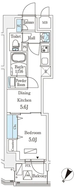 Roygent Komagome Rikugien - Floor Plan - []