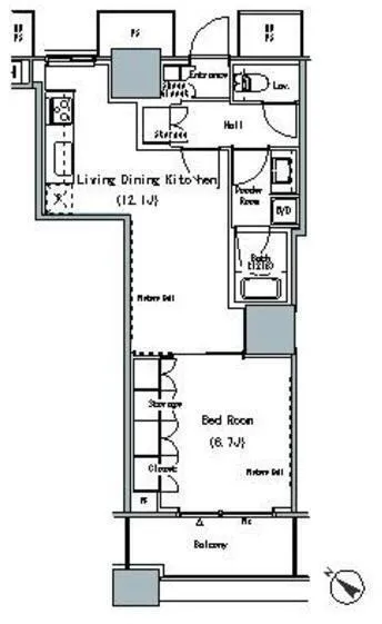 The Tokyo Towers Midtower - Floor Plan - ["Diagram", "Plan", "Floor plan"]