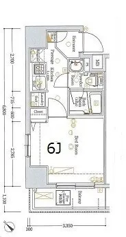 XEBEC Monzen-Nakacho - Floor Plan - ["White", "Plan", "Diagram"]