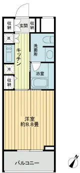 Cross Residence Shirokane Takanawa - Floor Plan - ["Apartment", "Tile Flooring", "Gate"]