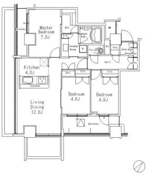 MFPR Meguro Tower - Floor Plan - ["Diagram", "Plan", "Technical drawing"]