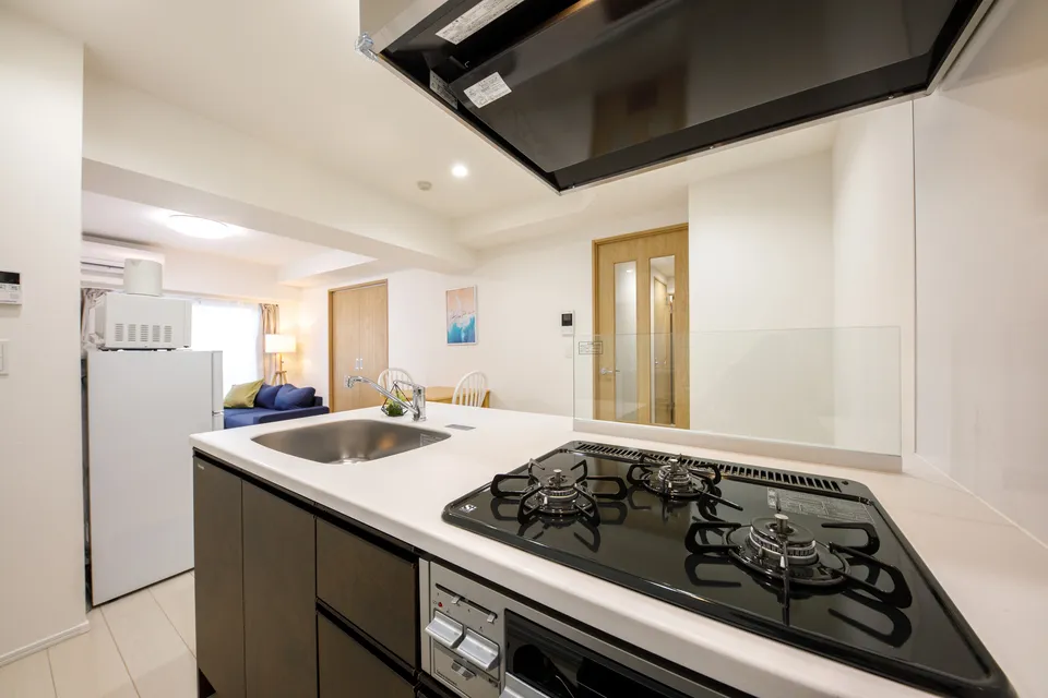 Hmlet Asakusa Tawaramachi - Interior - ["Kitchen", "Countertop", "Kitchen Appliance"]