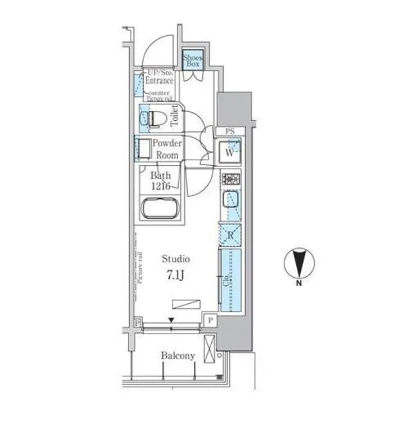 Park Axis Kuramae - Floor Plan - ["Schematic", "Rectangle", "Floor plan"]