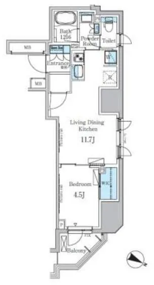 Park Axis Kodenmacho - Floor Plan - ["Plan", "Diagram", "Floor plan"]