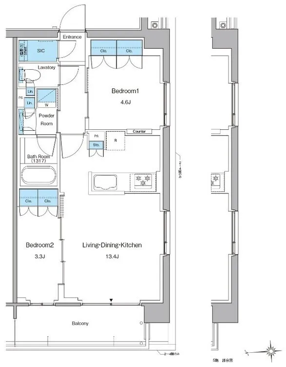 Le Fone Progre Takadanobaba North - Floor Plan - ["White", "Plan", "Diagram"]