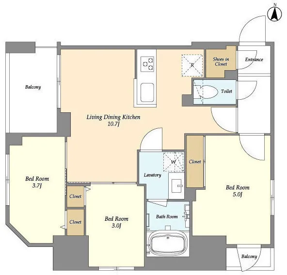 Duet Ryogoku 4 - Floor Plan - ["Floor plan", "Plan", "Diagram"]