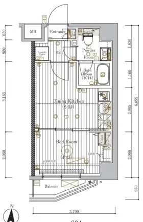 Mirai Kinshicho Maro - Floor Plan - ["Plan", "Schematic", "Diagram"]