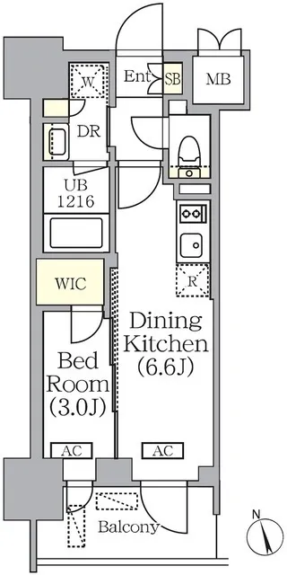 Prime Garden Ginza Hatchobori - Floor Plan - []