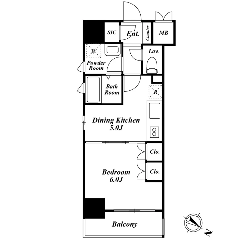 Premier Stage Komagome - Floor Plan - ["Rectangle", "Font", "Parallel"]