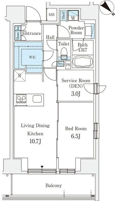 Reterrace Nishi-Nippori - Floor Plan - ["White", "Diagram", "Plan"]