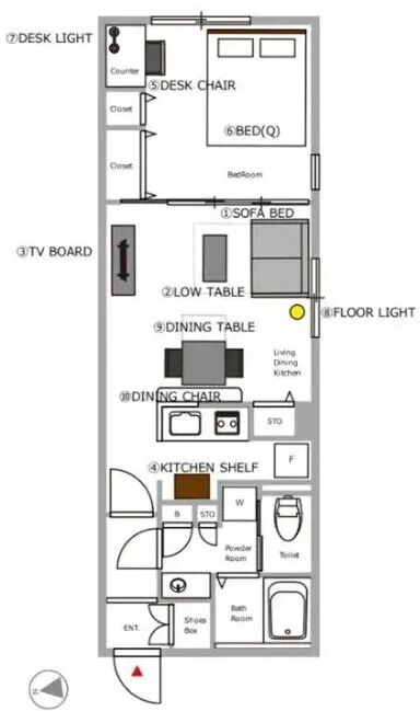 Hmlet Sakurajosui - Floor Plan - ["White", "Diagram", "Schematic"]