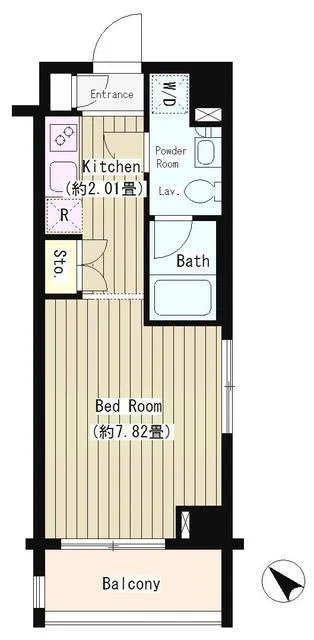 Takimi House NIshi-Waseda - Floor Plan - ["Rectangle", "Parallel", "Font"]