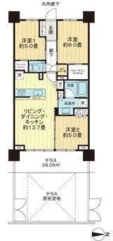 City Terrace Suginami Honancho South - Floor Plan - ["Apartment", "Condominium", "Balcony"]