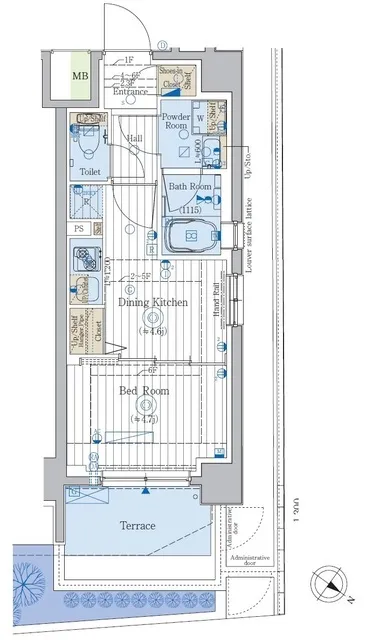 Plage Liu Oshiage - Floor Plan - ["Rectangle", "Font", "Schematic"]