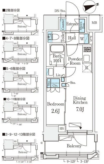 Livio Maison Ochanomizu EAST - Floor Plan - ["Diagram", "Technical drawing", "Floor plan"]
